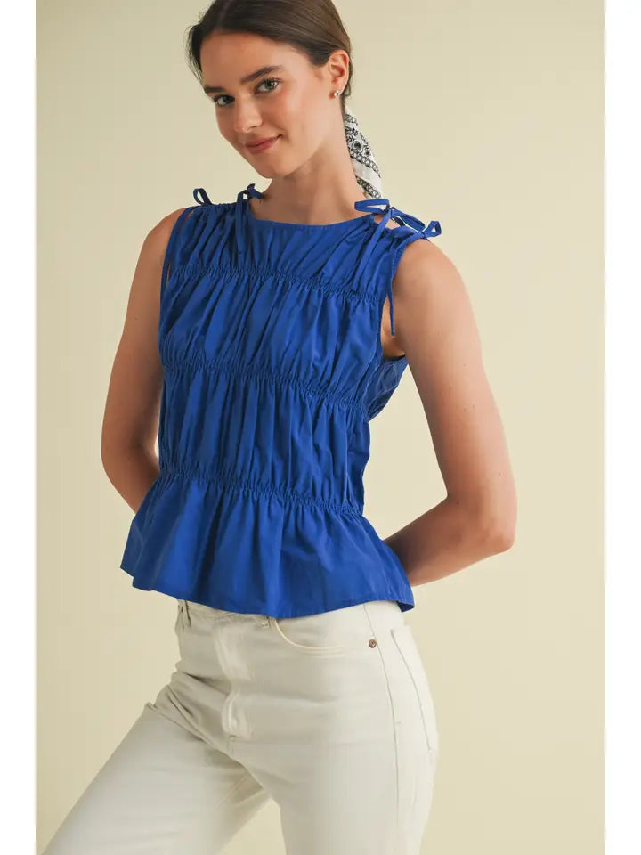 Royalty Ruched Top