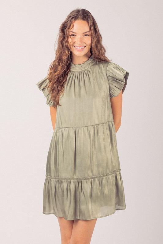 Holiday Party Dress - Olive Olive / S Holiday Party Dress - Olive Olive / S