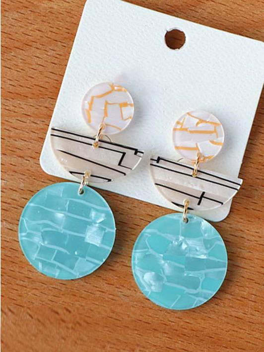 Marble Blue Earrings – J Lacel