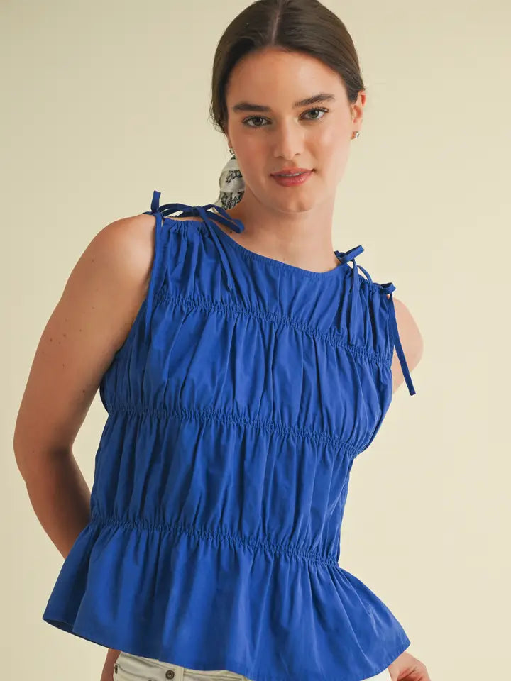 Royalty Ruched Top