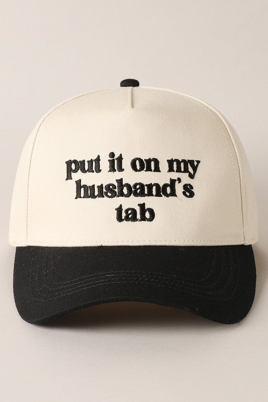 Put It On My Husbands Tab Cap