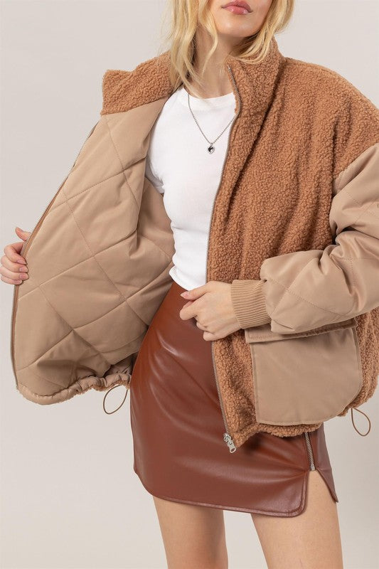 Teddy Puffer Jacket