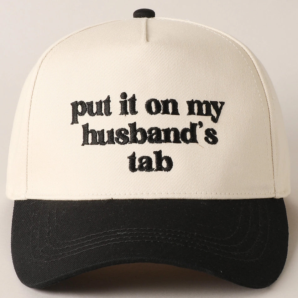 Put It On My Husbands Tab Cap