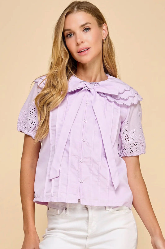 Lilac Prep Top