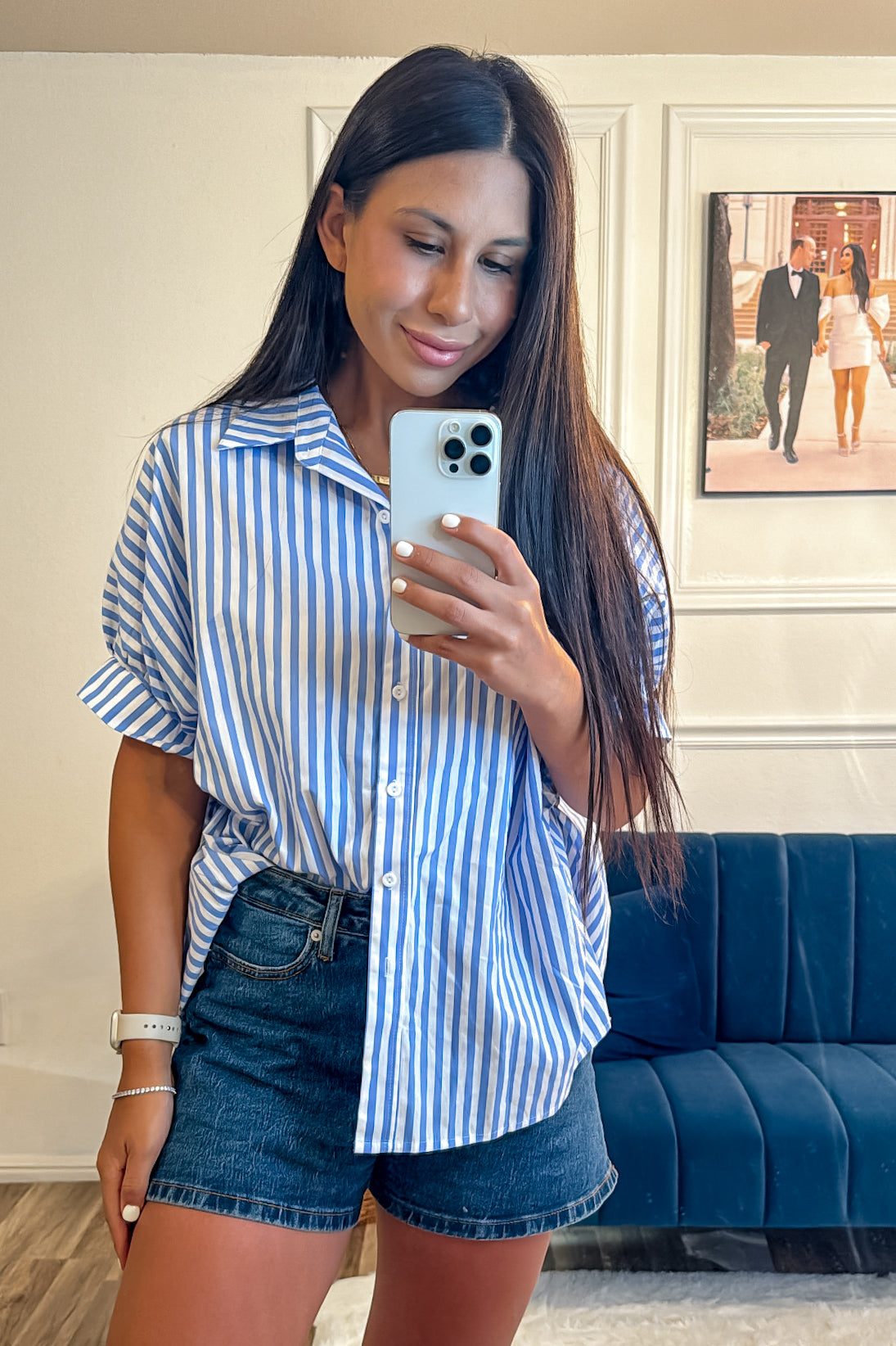 Beachside Blue Top