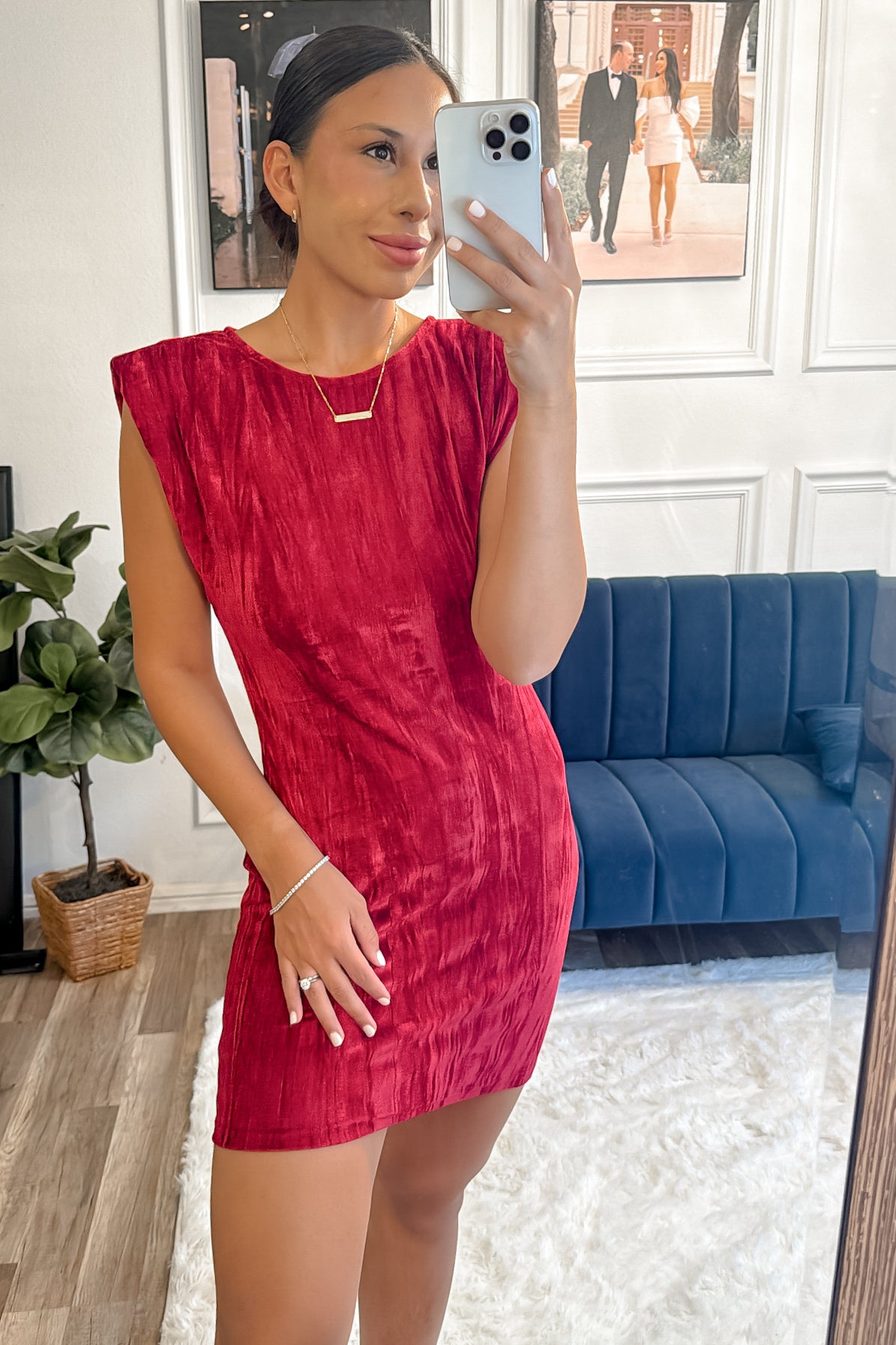 Candlelit Date Dress - Red