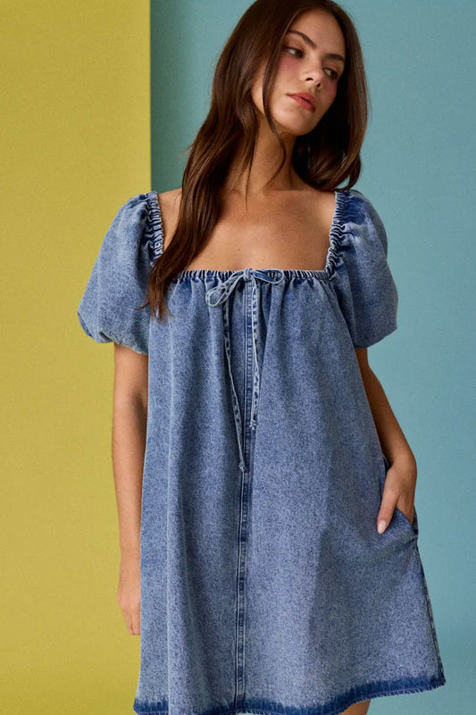 Baby Doll Denim Dress