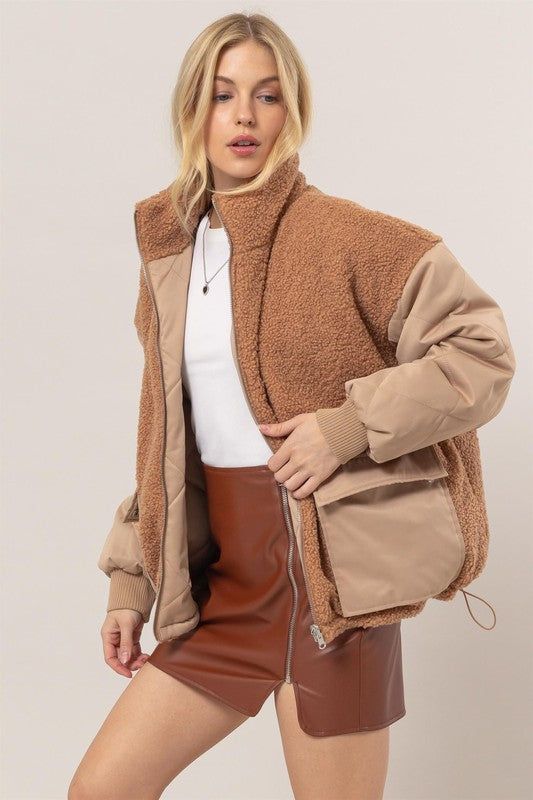 Teddy Puffer Jacket