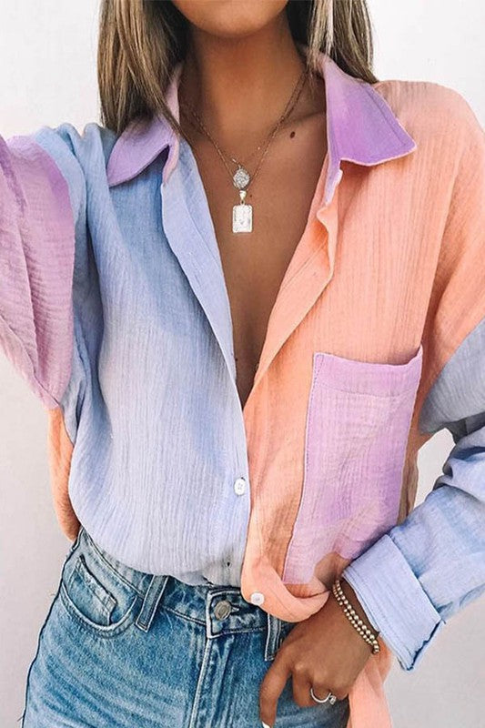 Join The Block Color Block Top