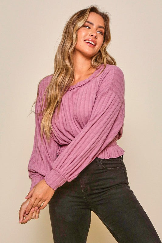 Meant For You Mauve Top