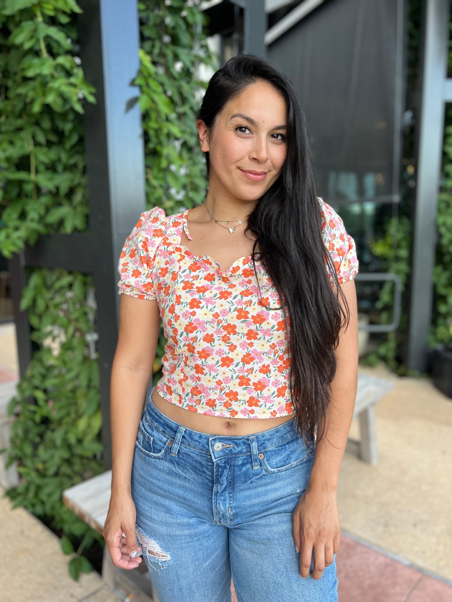 Floral Party Top